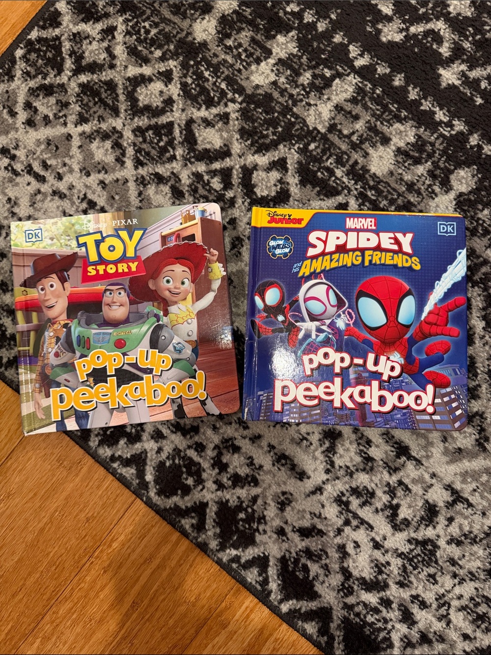 Pop-Up Peekaboo! Kids Board Book - Toy Story & Spidey (Blue, Multicolor)
